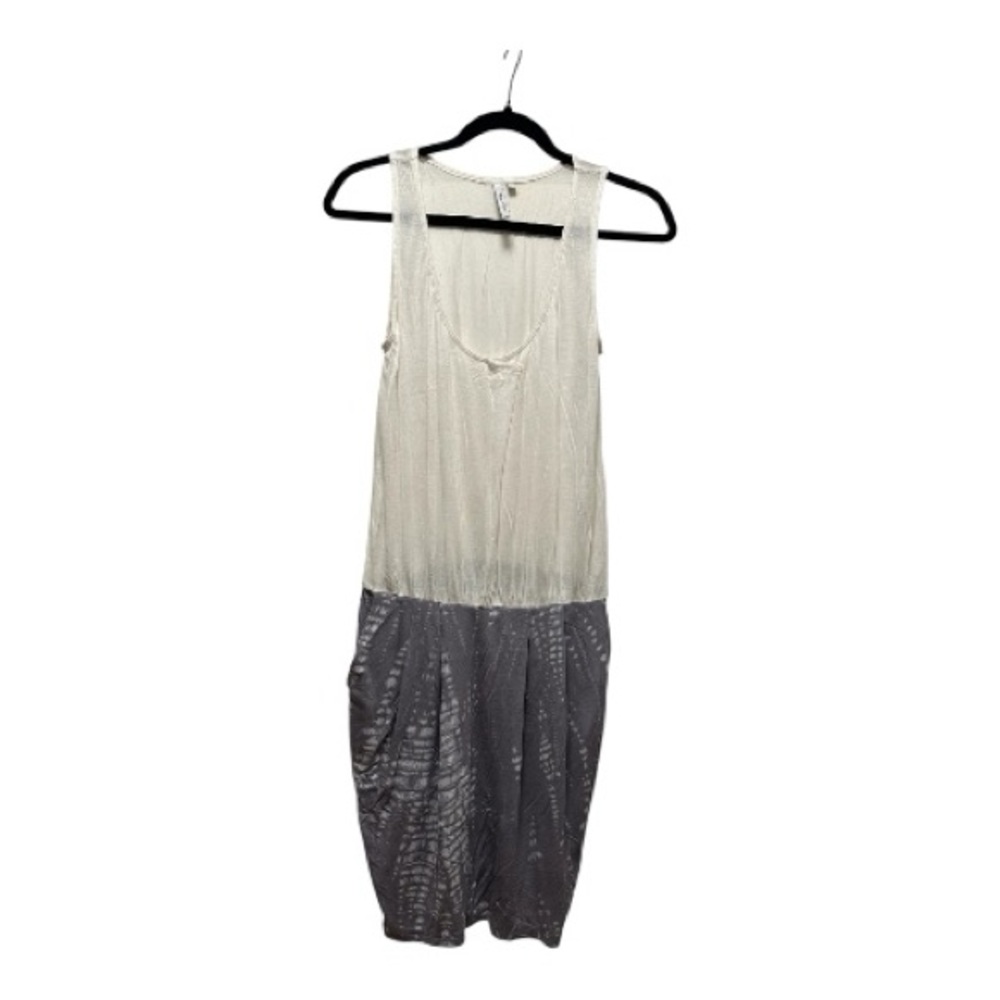 Michael Stars Two Tone Cream and Gray Mini Dress
